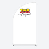 Aperturee - Aperturee Two Infinity And Beyond Simple Birthday Half Moon Arch Backdrop